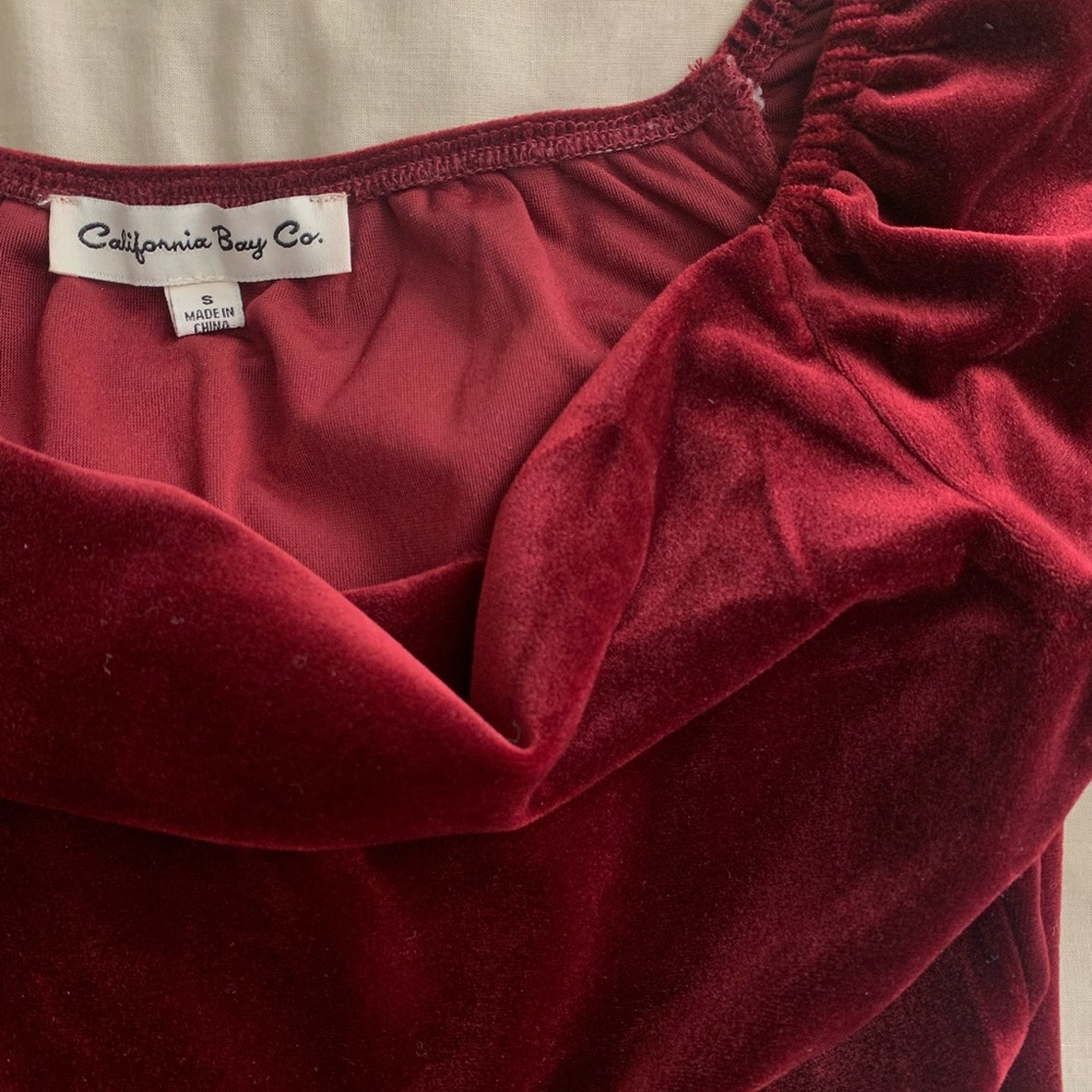 maroon velvet maxi dress